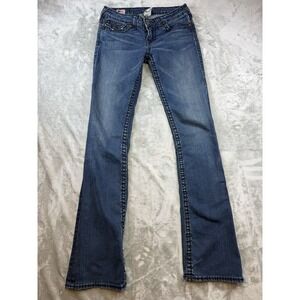 True‎ Religion Jeans Becky Super T Women's Size 28 Flare Y2K USA Bootcut